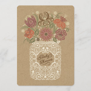 Weckglas-Fall-Babyparty-Einladung Einladung