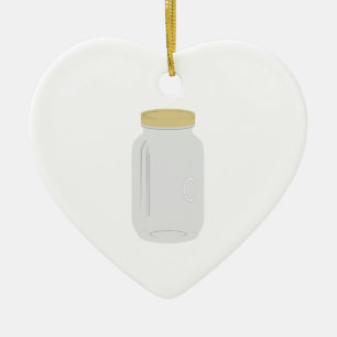 Weckglas Keramikornament