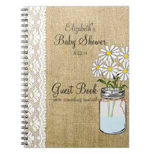 Weckglas-Leinwand-weißes Notizblock