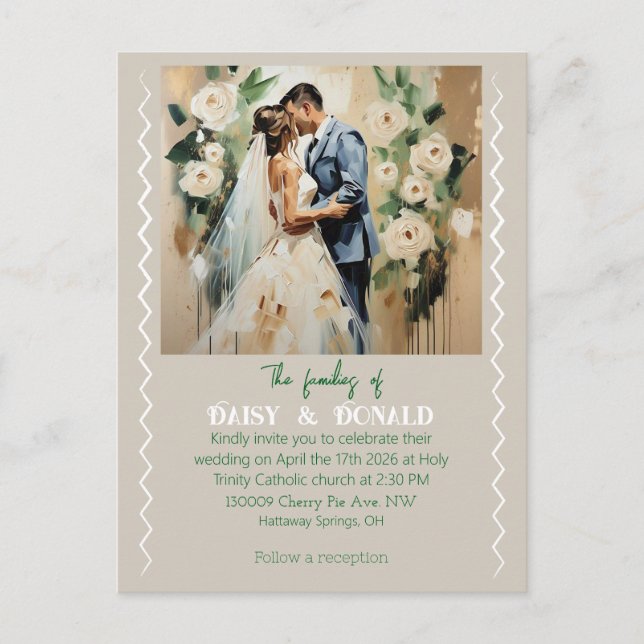 " WEDD CARD " POSTKARTE (Vorderseite)