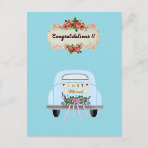 WEDD CARDS CONGRUTATION POSTKARTE