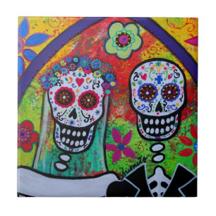 WEDD DIA DE LOS MUERTOS TILE FLIESE