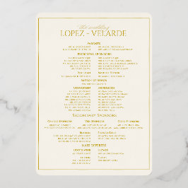 WEDD ENTOURAGE SEITE FOLIENEINLADUNG