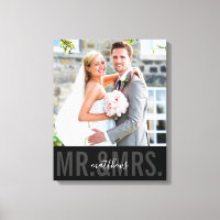 WEDD FOTO DATUM mr und mrs monochrome schwarz