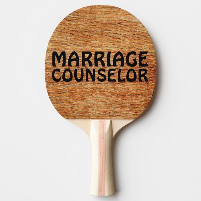 WEDD GIFT PADDLE, FUNNY, HEIRATSBERICHT TISCHTENNIS SCHLÄGER (Vorderseite)