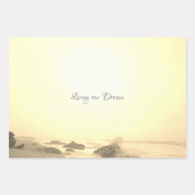 WEDD GIFT WRAP ROMANCE DESIGN STIL GESCHENKPAPIER SET (Vorderseite)