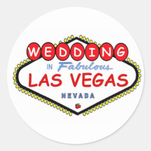 WEDD in Fabulous Las Vegas Cherry Logo Aufkleber