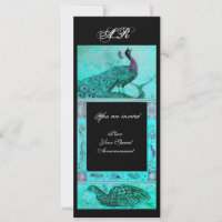 WEDD LIEBE PEACOCKS MONOGRAMM Blau