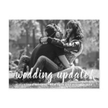 WEDD UPDATE ÄNDERT Letter BUDGET Foto Wedding