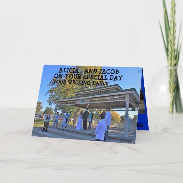 WEDDAY FOTOS Grußkarte Karte (Vorderseite)