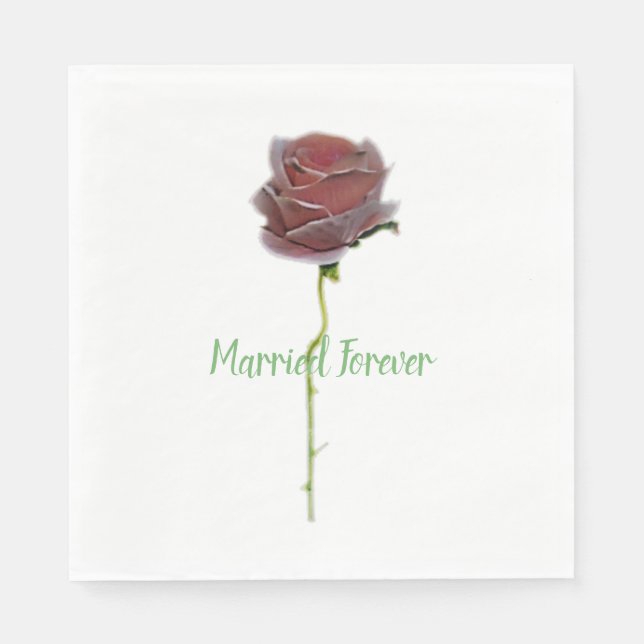 WEDDAY ROMANTIC NAPKIN STILGESTALTUNG SERVIETTE (Vorderseite)