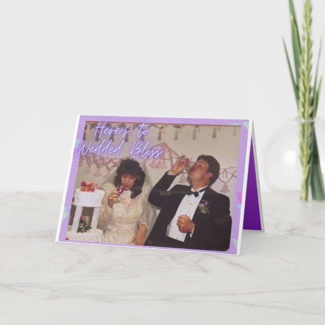 Wedded Bliss Karte (Vorderseite)