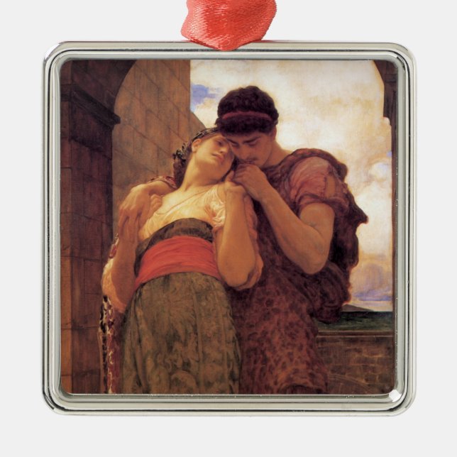 Wedded Bliss (von Frederic Leighton) Ornament Aus Metall (Vorne)
