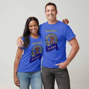 Wedderburn-Clan-Abzeichen und Tartan T-Shirt