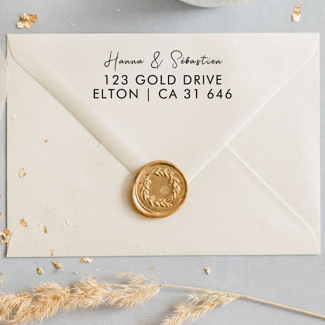 Weddin Couple Names Simple Typografy Wedding Permastempel (Von Creator hochgeladen)