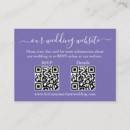 Wedding 2 QR UAWG Details Foto Periwinkle Begleitkarte