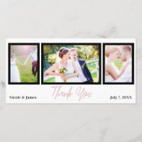 Wedding 3 Foto Picture Pink Rose Gold Vielen Dank