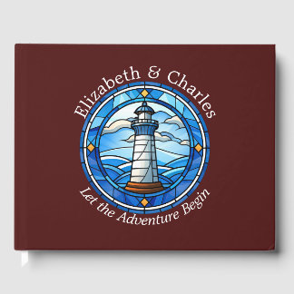 Wedding Adventure Lighthouse Sailing Nautical Gästebuch
