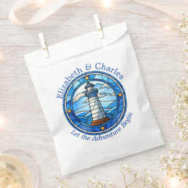 Wedding Adventure Lighthouse Sailing Nautical Geschenktütchen