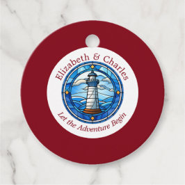 Wedding Adventure Lighthouse Sailing Nautical Name Geschenkanhänger