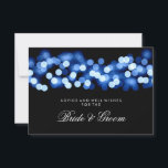 Wedding Advice Card Blue Hollywood Glam Hinweiskarte<br><div class="desc">Elegantes Brautparty / Polterabend " Wedding Advice Card " für Braut und Bräutigam mit glamourösen Blue Hollywood Glam Glitzer Lights und Custom Text. Beeindrucken Sie Ihre Familie und Freunde mit diesem stilvollen und modernen Design. Vollständig anpassbar! Einfach zu bedienen und leicht zu personalisieren. Bestelle noch heute!</div>