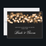 Wedding Advice Card Gold Hollywood Glam Hinweiskarte<br><div class="desc">Elegantes Brautparty / Polterabend " Wedding Advice Card " für Braut und Bräutigam mit glamourösem Hollywood Glam und individuellem Text. Beeindrucken Sie Ihre Familie und Freunde mit diesem stilvollen und modernen Design. Vollständig anpassbar! Einfach zu bedienen und leicht zu personalisieren. Bestelle noch heute!</div>