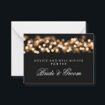 Wedding Advice Card Gold Hollywood Glam Hinweiskarte<br><div class="desc">Elegantes Brautparty / Polterabend " Wedding Advice Card " für Braut und Bräutigam mit glamourösem Hollywood Glam und individuellem Text. Beeindrucken Sie Ihre Familie und Freunde mit diesem stilvollen und modernen Design. Vollständig anpassbar! Einfach zu bedienen und leicht zu personalisieren. Bestelle noch heute!</div>