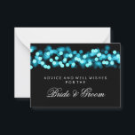 Wedding Advice Card Türkis Hollywood Glam Hinweiskarte<br><div class="desc">Elegantes Brautparty / Polterabend " Wedding Advice Card " für die Braut und Bräutigam mit glamourösem türkisfarbenem Hollywood Glam und individuellem Text. Beeindrucken Sie Ihre Familie und Freunde mit diesem stilvollen und modernen Design. Vollständig anpassbar! Einfach zu bedienen und leicht zu personalisieren. Bestelle noch heute!</div>
