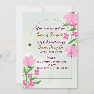 Wedding Anniversary Invitations Einladung