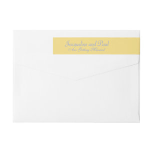 Wedding ausgereiftes gelbes Blau