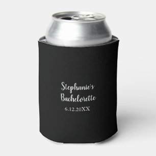 Wedding Bachelorette Schwarz-weißes Gastgeschenk G Dosenkühler
