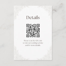 Wedding Bell Background Details Enclosure Begleitkarte