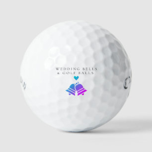 'Wedding Bells & Golf Balls' Hochzeitsgunst-Gesche Golfball
