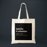 Wedding Black Retro Font Tragetasche<br><div class="desc">Wedding Black Retro Font</div>