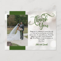 Wedding Bokeh Vielen Dank, dass Sie eine Postkarte