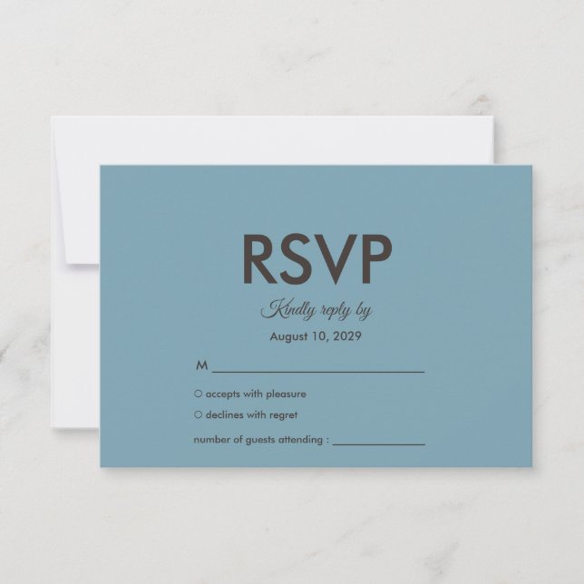 Wedding Botanical Vintage | Curated Floral Palette RSVP Karte (Vorderseite)