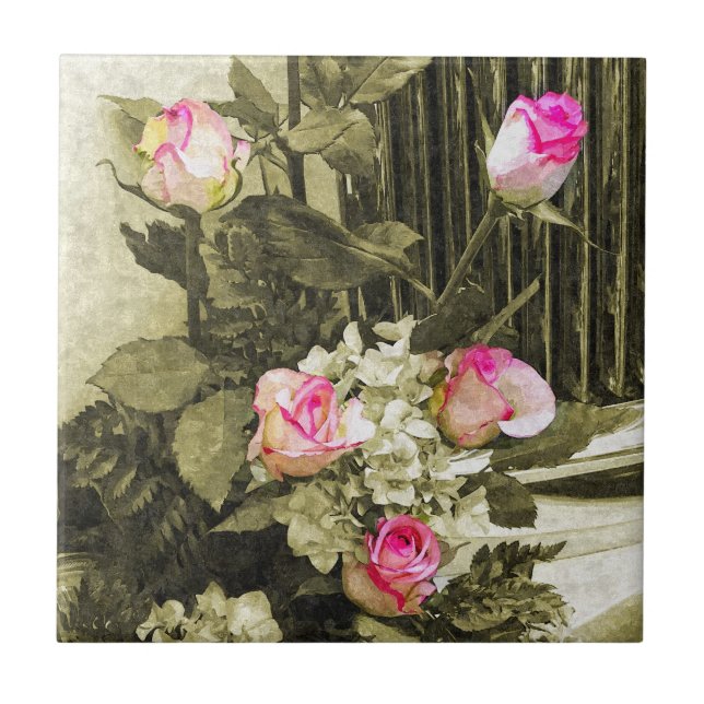 Wedding Bouquet Fliese (Vorderseite)