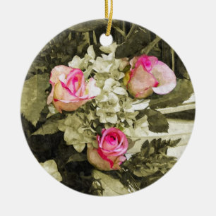 Wedding Bouquet Keramikornament