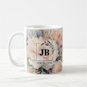 Wedding Bouquet Monogram Tasse