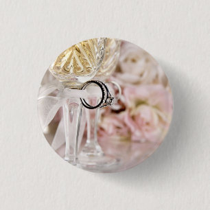 Wedding Bouquet Rings Button