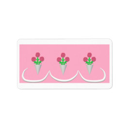 Wedding Bouquet Rücksendeadresse Adressaufkleber