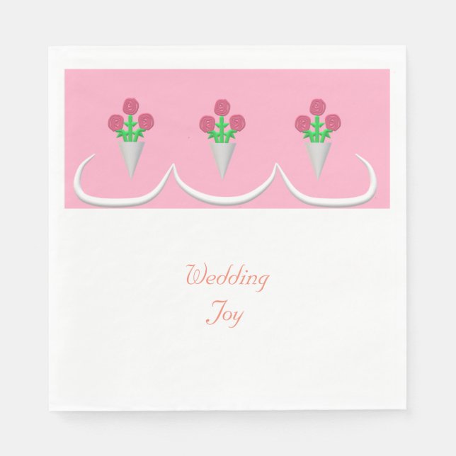 Wedding Bouquet - Wedding Joy Serviette (Vorderseite)