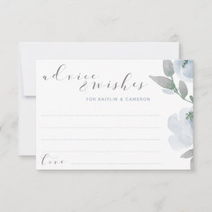Wedding Brautparty Dusty Blue Gray Watercolor Hinweiskarte