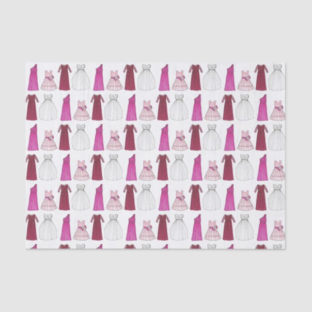 Wedding Brautparty Gowns Bridesmaid Blumenmädchen Seidenpapier (Vorderseite)