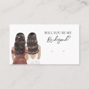 Wedding Bride Bridesmaid Earring Display Card Visitenkarte