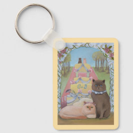Wedding Bride & Groom Cats Personalized Schlüsselanhänger