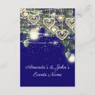 Wedding Bride Rustic Wood Gold Royal Blue Einladung