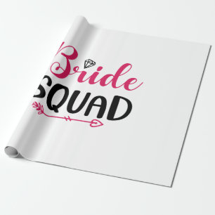 Wedding Bride Squad Geschenkpapier