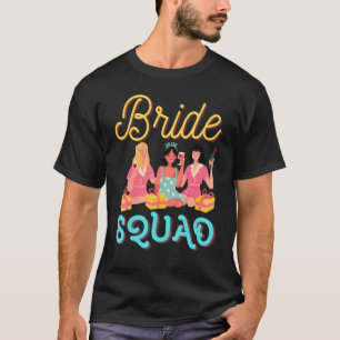Wedding Bride Squad Junggeselinnen-Abschied Bridal T-Shirt
