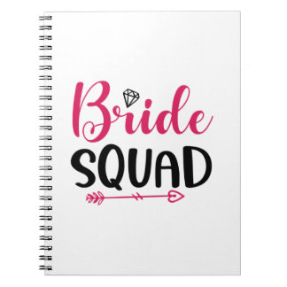Wedding Bride Squad Notizblock